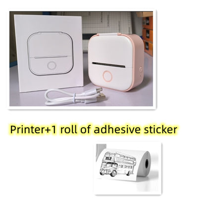 Portable Mini Thermal Label & Photo Printer – Bluetooth-Compatible Pocket Printer