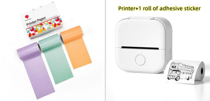 Portable Mini Thermal Label & Photo Printer – Bluetooth-Compatible Pocket Printer