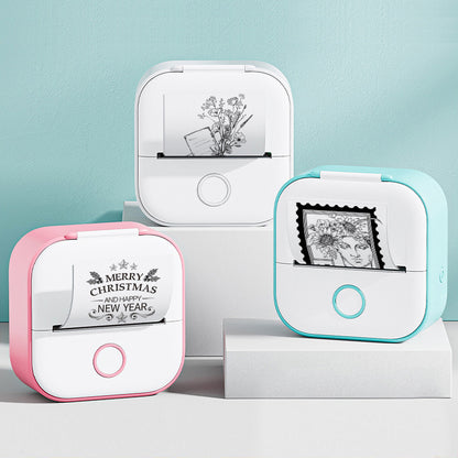 Portable Mini Thermal Label & Photo Printer – Bluetooth-Compatible Pocket Printer