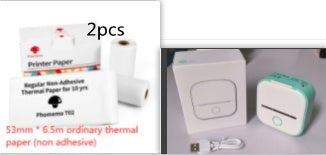 Portable Mini Thermal Label & Photo Printer – Bluetooth-Compatible Pocket Printer