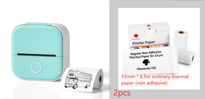 Portable Mini Thermal Label & Photo Printer – Bluetooth-Compatible Pocket Printer