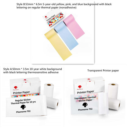 Portable Mini Thermal Label & Photo Printer – Bluetooth-Compatible Pocket Printer