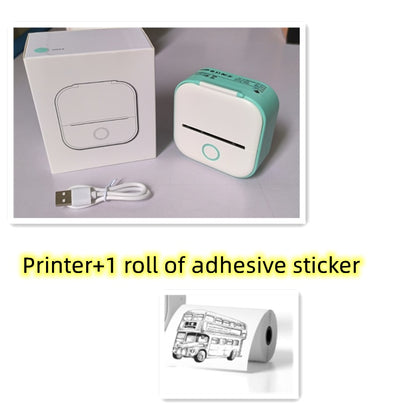 Portable Mini Thermal Label & Photo Printer – Bluetooth-Compatible Pocket Printer