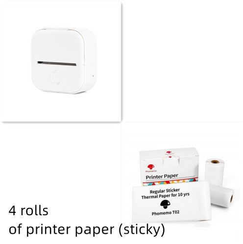 Portable Mini Thermal Label & Photo Printer – Bluetooth-Compatible Pocket Printer