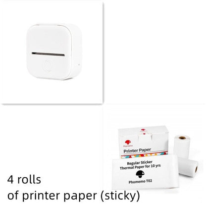 Portable Mini Thermal Label & Photo Printer – Bluetooth-Compatible Pocket Printer