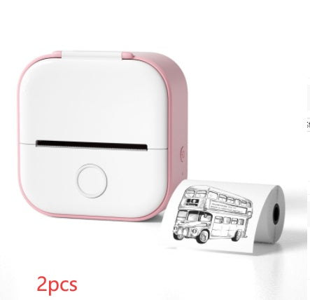 Portable Mini Thermal Label & Photo Printer – Bluetooth-Compatible Pocket Printer
