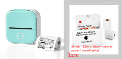Portable Mini Thermal Label & Photo Printer – Bluetooth-Compatible Pocket Printer